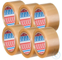 Klebeband, transparent, 50 mmx66 m, 6 St  Tesa Verpackungsklebeband ultra strong 57176, 50 mm x...