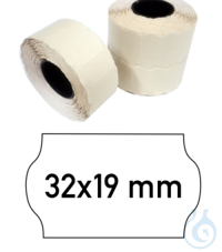 Etiketten 32x19 weiß, VE= 30 Rollen  Etiketten 32x19, Sonerdruck G2, weiß, permanent, schwarzer...