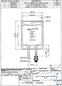 Beutel 50 ml, VE= 500 St.  Beutel 50 ml, inkl. Druck, VE= 500 St., Bausch, 681883