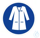 Gebotsschild ,,Laborkittel tragen'', 10cm  Gebotsschild ,,Laborkittel tragen'', DM 10cm,...