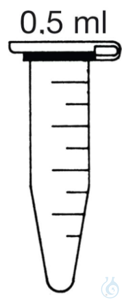 Reaktionsgefäße 0,5 ml, VE= 1000 St.  Reaktionsgefäße, Mµlti 0,5 ml, SafeSeal, farbslos,...