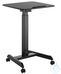 Laptoptisch m. Rollen, 60 x 56 cm, schw.  Laptoptisch mit Rollen (Feststellbremse), MC-982,...
