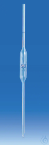 Vollpipette, PP, 5 ml, VE=6 Stück  Vollpipette, PP, 5ml, Klasse B, Toleranz: ± 0.03 ml, Länge:...