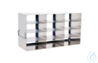 Gestell m. seitlichem Zugriff f. Kryobox  Gestell mit seitlichem Zugriff für Kryoboxen, 5x4...