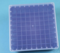 Kryobox, PP, 9x9 Röhrchen, neon-blau  Kryobox, EPPi 50, PP, m. Rand-/Bodencodierung, 9x9 Röhrchen...