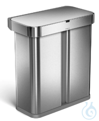 Abfalleimer, Sprachgesteuert, 58l  Abfalleimer, mit Sprachsteuerung und Sensor, 58l (34l + 24l),...