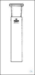 Douille FCH-V NS19/26 Douille, FCH-V (pour vide poussé), PRECISO, NS 19/26, 22 x 140 x 1,8 mm