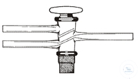 2-Wege-Hahn Biegerohr-Ansätze NS18,8 Bohrung 2,5mm