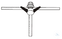 3-wegkraan Czako PTFE NS 18,8