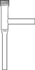 Ersatz-Glasteil Eck-Ventil 2 mm Ersatz-Glasteil, zu 