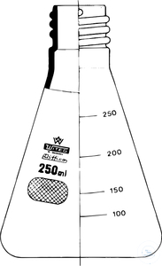 Erlenmeyer-Kolben, 500 ml, GL 32, mit Gewinde, 105 x 175 mm, VE = 10 Stück