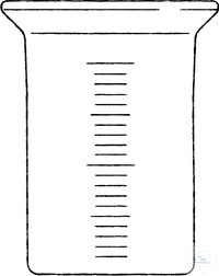 Reaktionsgefäss 1000ml LF100 flach Reaktionsgefaess 1000 ml, Flansch DN 100, A. Ø 105 mm, Hoehe...