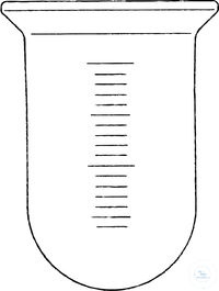 Reaktionsgefäss 1000ml DN100 rund Reaktionsgefäß, 1000 ml, DN 100, runder Boden, graduiert, Ø 105...