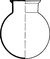Reaction vessel round bottom 1000 ml DN 100 Reaction vessels, round bottom, 1000 ml, flat flange...