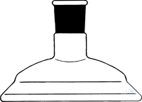 Planflansch-Deckel, DN100, MH NS14/23 Planflansch-Deckel, DN 100, NS 14/23, Borosilikatglas