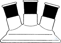 Aufsatz DN60 MH24/29 SH19/26 Aufsatz, DN 60, MH 24/29, 2 schraege SH 15° NS 19/26, Borosilikatglas