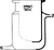 Thermostatic reaction vessels, NW 60, ungraduated, 100 ml, 85 x 65 x 108 mm