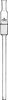 Air leak tubes, built-in length 200 mm, cone ST 14/23