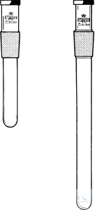 Thermometertaschen, Kern NS 29/32,   Einbaulänge 235 mm, für Kolben 4000 - 6000 ml