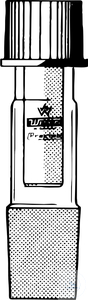 GTS-Vakuumrühraufsatz, PK 10-Glas-  Wellenführung; Schraubkappe GL 25,  Lagerhülse 10,01 mm, Kern...