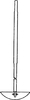 Stirrers with lateral PTFE Stirrer blade, with ground and polished shaft, with coupling pivot 305...