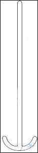Rührstab 7-8 mm Durchm., angeschmolzener Anker ( 95 mm breit)