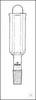 Drying tube acc. to Dr. Wünsch, cone ST 14/23