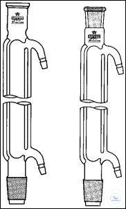 Davies-condensers, cone and socket ST 19/26, jacket length 160 mm