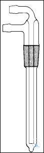 INHANGKOELER, NS14/23 PRECISO ophanging koeler (dephlegmator), kern NS 14/23, effect. Lengte 100...
