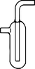 Cold traps, Dewar condensers, PRECISO, without coil, dia. 30 mm, total height 170 mm, body height...