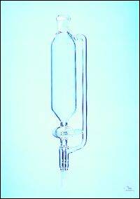 Ampoule de coulée 50 ml, 2xNS29, avec robinet en verre, avec équilibrage de pression