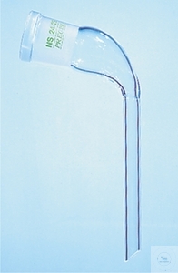 Distilleerverlengstuk, gebogen, 80 mm, NS19