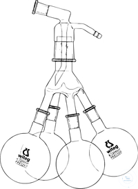 Distributeur de distillat Bredt, NS29 - 4xNS14