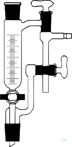 DISTILLEER SJABLOON/ FLENS. 25ml Distillerende meesters (tussenmeesters) n. Anschütz-Thiele,...