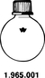 Flask, round bottom, 100 ml, GL 25/12