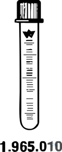 Test tubes, graduated, 10 ml, 1 GL 18/10