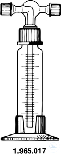 Gaswaschflaschen 100ml Gaswaschflaschen, mit Aufsatz 2 GL 18/10, graduiert, 100 ml,...