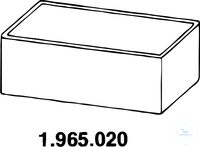 Bac pneumatique, 4000 ml, SAN, 340 x 230 x 94 mm, avec couvercle