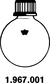 Flask, round bottom, 100 ml, GL 25/12