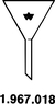 Glas-Trichter 70mm Glas-Trichter, 70 mm Durchmesser