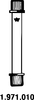 Reaction tube, small, 2 GL 18/10