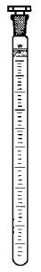 COLORIMETERRÖHRE 10:0 1ml Colorimeterröhren n. Eggertz, mit NS-Stopfen, 10:0,1 ml, NS 12/21