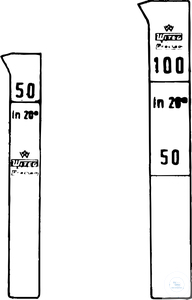 COLORIMETERZYLINDER 100ml Colorimeterzylinder n. Nessler, 100 ml hohe Form, aufgeschmolzene...