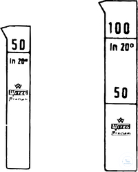 Tube Nessler à fond optique 50 ml, forme basse