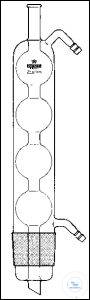 Allihn condenser for Soxhlet, 300-500 L. 250 mm, cone ST 60/46