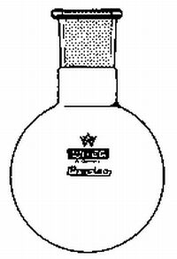 Rondbodemkolf, gemiddelde hals 250 ml NS29/32 Rondbodemkolf, middelgrote hals, 250 ml, NS 29/32,...