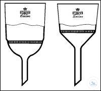 Filtreertrechter Büchner 1000 ml, DURAN met gleufplaat voor filtreerpapier Ø 110 mm