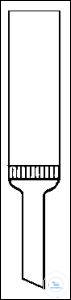 Filterrohr 30 ml P0 Filterrohre Allihn, 30 ml, P0 Platte-D. 20 mm, Stiel-D. 10 mm