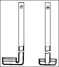 Gasverteilungsrohr seitlich 22 mm P1 Gasverteilungsrohre, seitlich, P1, Platten-Ø 22 mm, Rohr Ø 6...