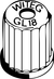 Schraubkappe mit Bohrung GL14 Schraubkappe mit Bohrung, GL 14